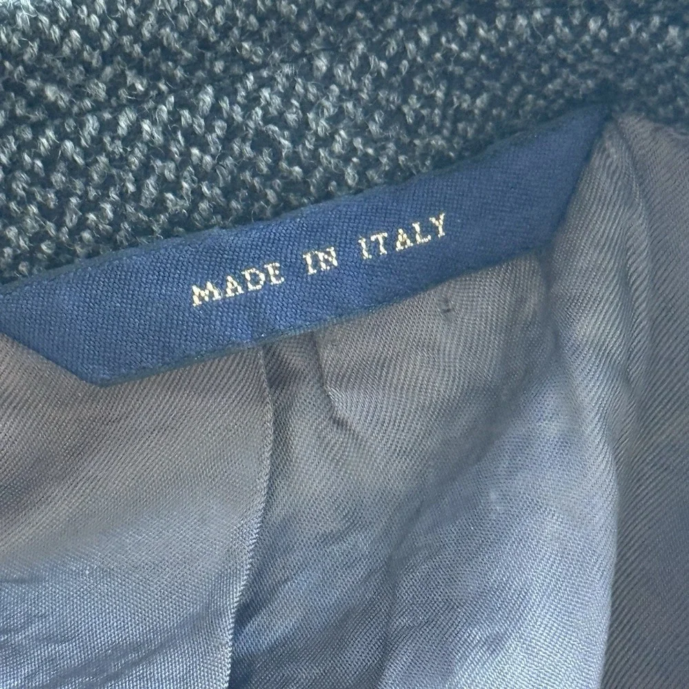 Brooks Brothers Blazer Mens 42R 100% Lambswool Sport Coat Made In Italy Luxury